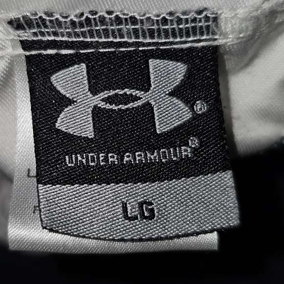 Mens Black and White Under Armour Windbreaker Jacket Colorblock Size Large - Picture 13 of 15